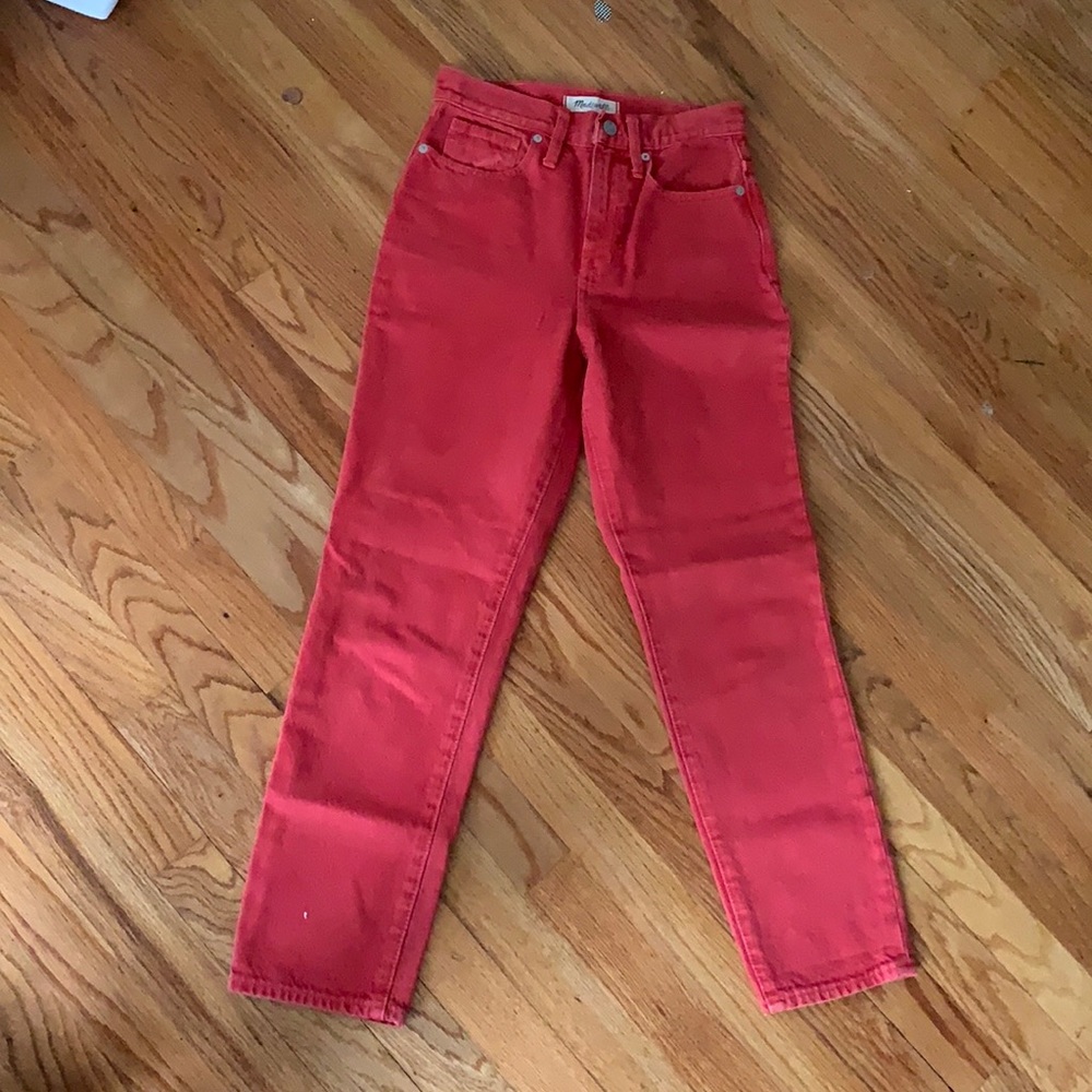COPY - Madewell “ the mom jean “ size 23 RED